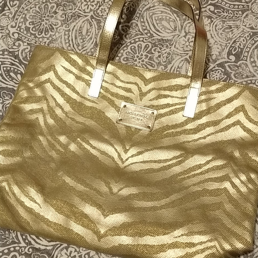 Michael kors signature Gold Tote bag